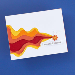 Rainbow Slice Tunnel Etched Dies by Vicky Papaioannou