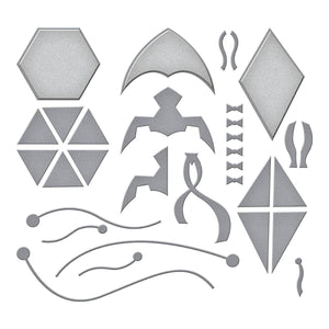 Fly a Kite Etched Dies from the Sky's the Limit Collection by Simon Hurley