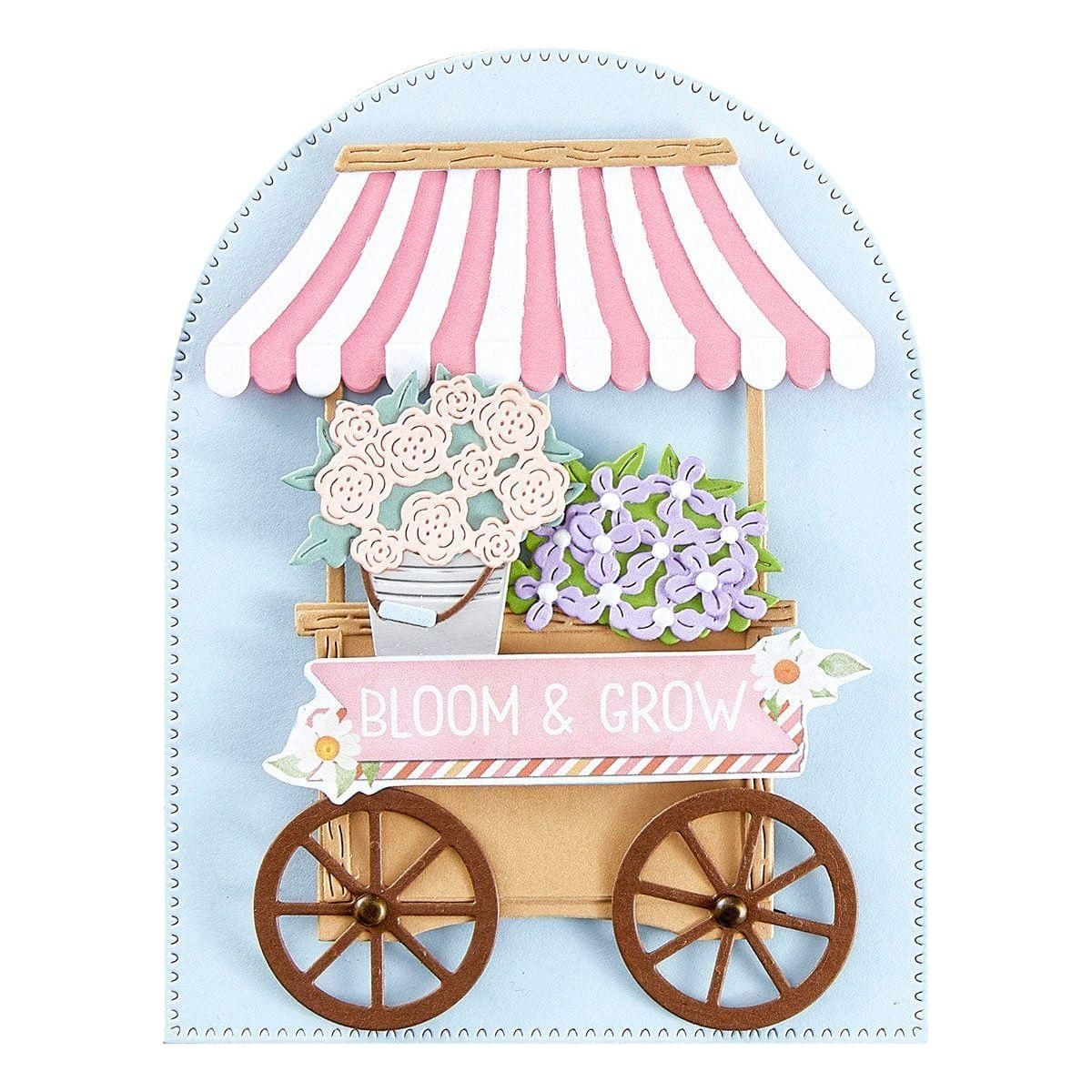 Flower Cart Etched Dies with Simple Stories