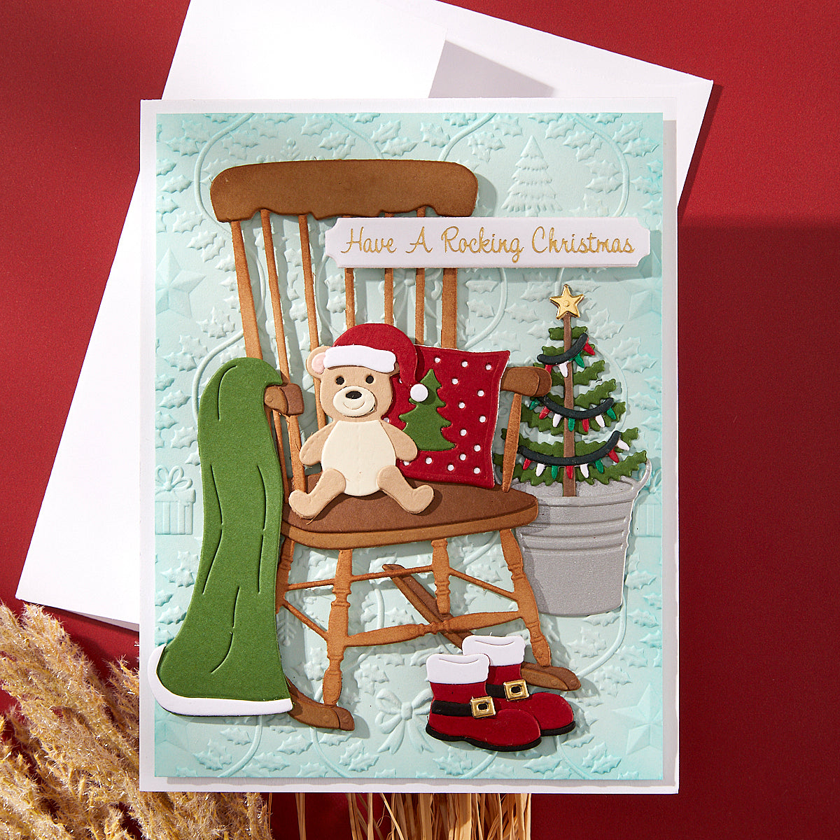 Christmas Rocking Chair Etched Dies from the Country Christmas