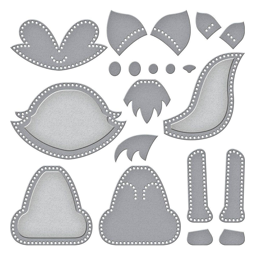 Felt Forest Fox Etched Dies by Nichol Spohr
