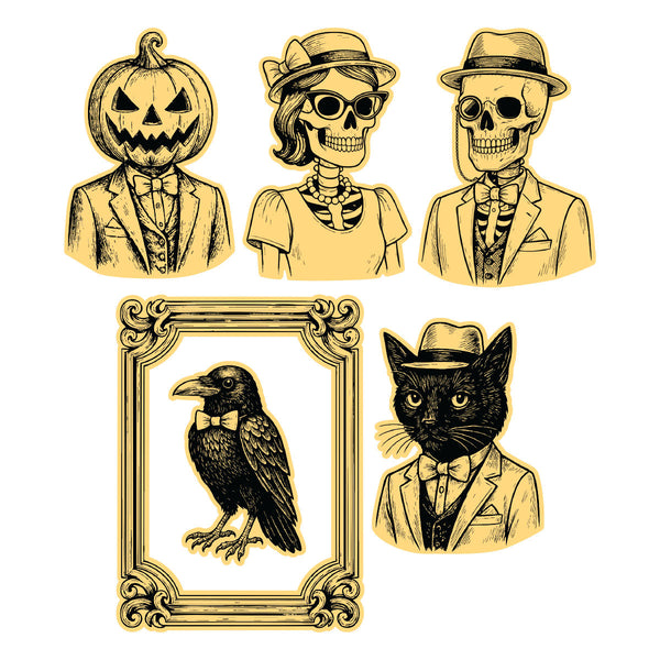 Framed Frights Etched Dies for Coordinating Stamp Set by Simon Hurley