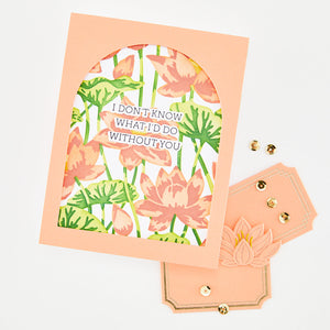 Lotus Field Layering Stencil Set