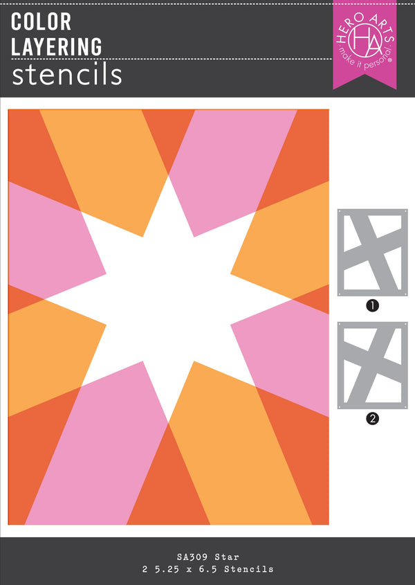 Color Layering Star Stencils