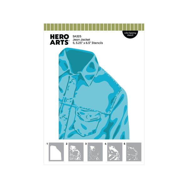 Jean Jacket Layering Stencil Set