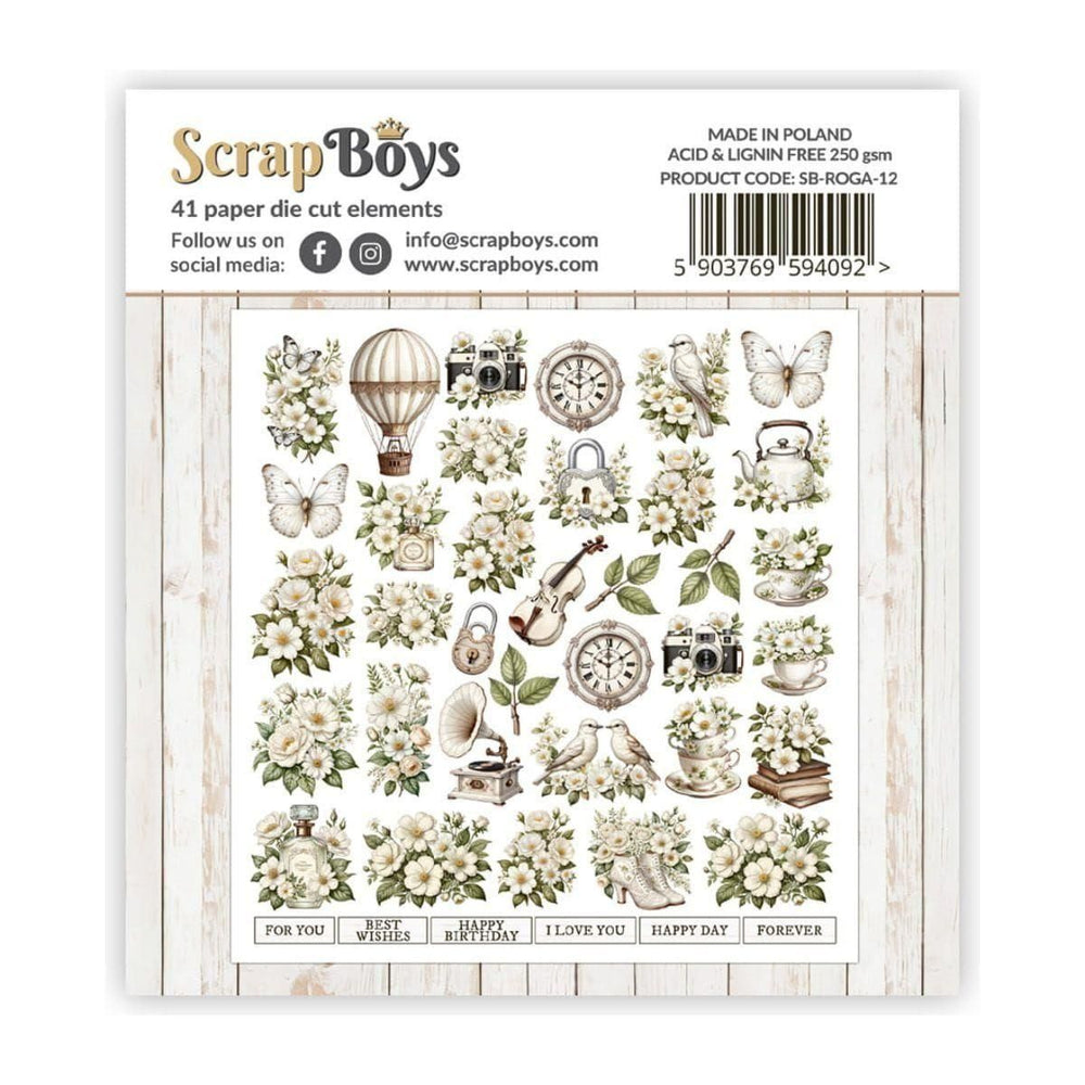 ScrapBoys - Romantic Garden Die Cuts