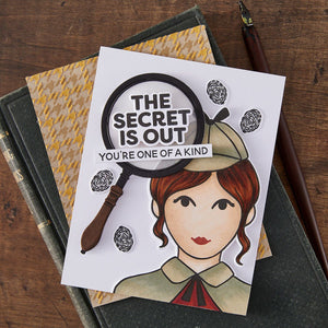 Hero Arts Miss Detective Stamp & Cut Set