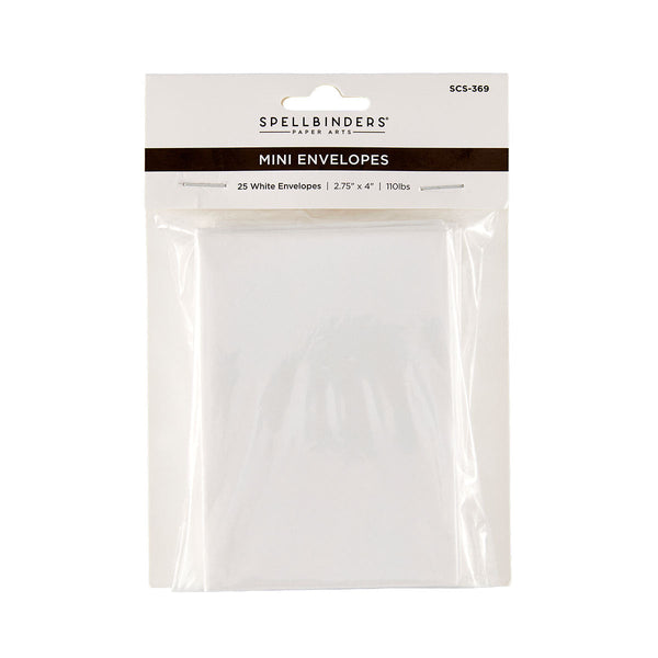White Mini Envelopes - 25 Pack