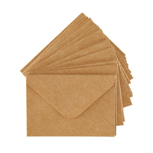 Kraft Mini Envelopes - 25 Pack
