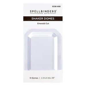Emerald Cut Shaker Dome - 6 Pack