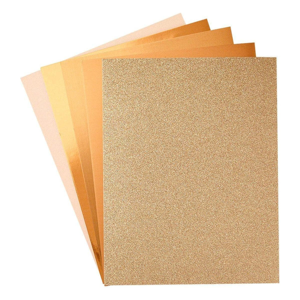 Rose Gold Assortment Treasured Cardstock  8 1/2" x 11 -15 Pack