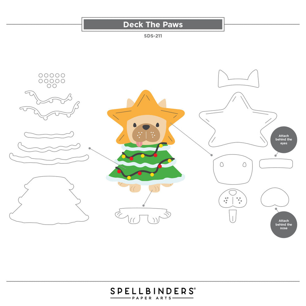 Deck the Paws Clear Stamp & Die Set