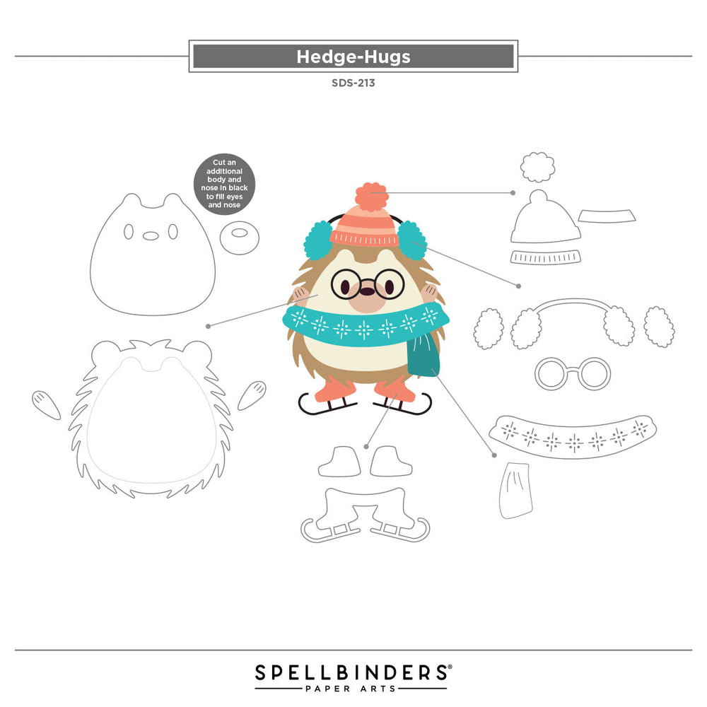 Hedge-Hugs Clear Stamp & Die Set