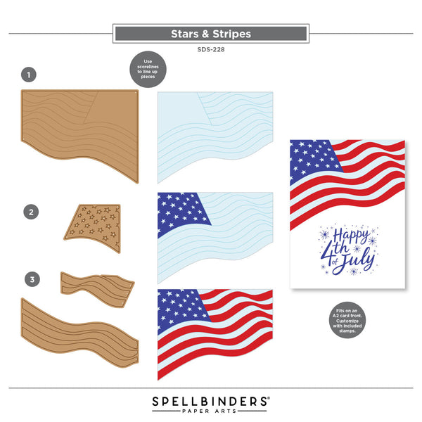 Stars & Stripes Clear Stamp & Die Set