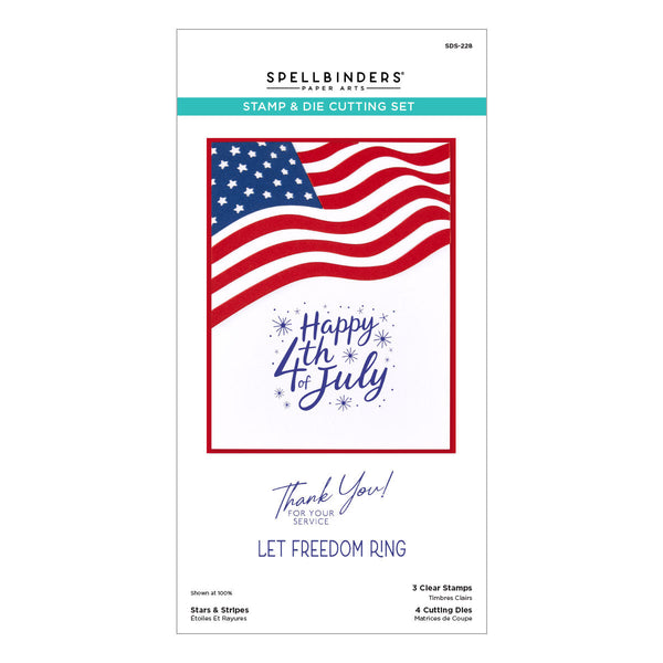 Stars & Stripes Clear Stamp & Die Set