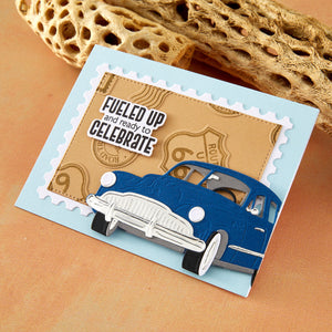 Road Trip Adventures Sentiments Stamp & Die Set by Mindy Eggen