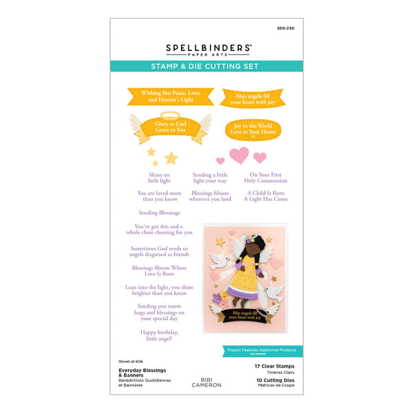 Everyday Blessings & Banners Stamp & Die Set by Bibi Cameron