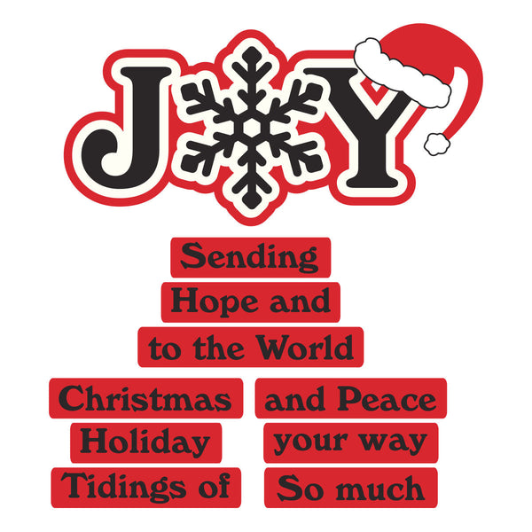 Snowflake Joy Stamp & Die Set by Lisa Horton