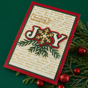 Snowflake Joy Stamp & Die Set by Lisa Horton