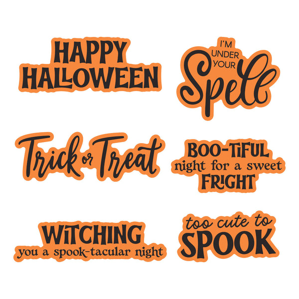Classic Mouse Trick-or-Treat Sentiments Stamp & Die Set