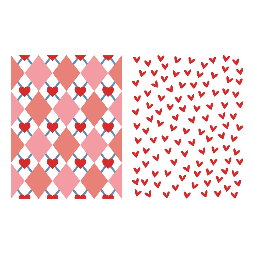 Two Way Heart - Stencil of the Month