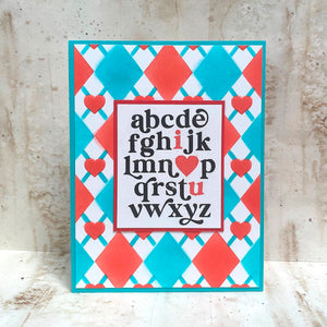 Two Way Heart - Stencil of the Month