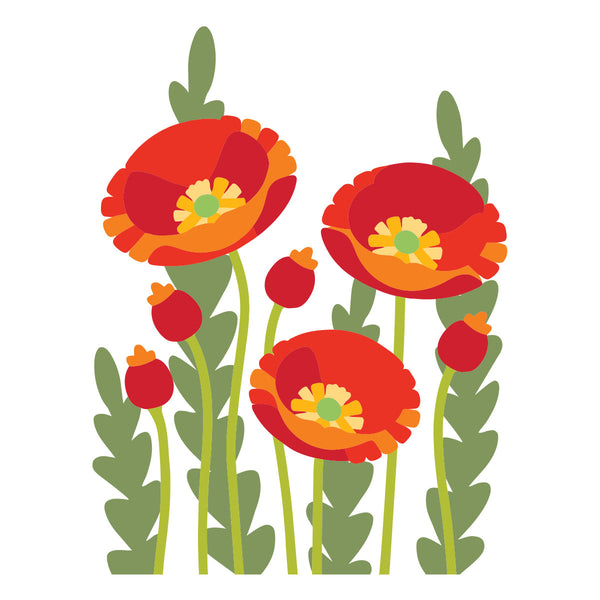 Poppy Perfection - Stencil of the Month