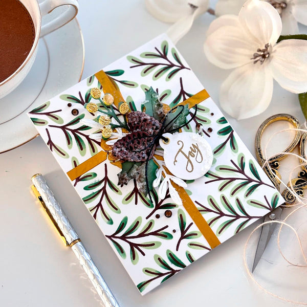 Sprigs & Bow - Stencil of the Month
