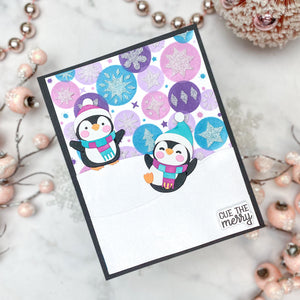 Holiday Harmony Stencil of the Month - card project 13