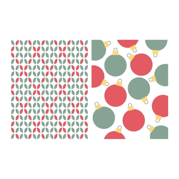Baubles & Festive Background- Stencil of the Month