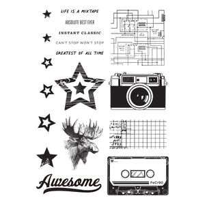 Simple Stories Rustic Legend Icons Clear Stamp Set