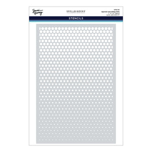 Cascading Dots 3D Embossing Folder and Stencil Bundle by Simon Hurley