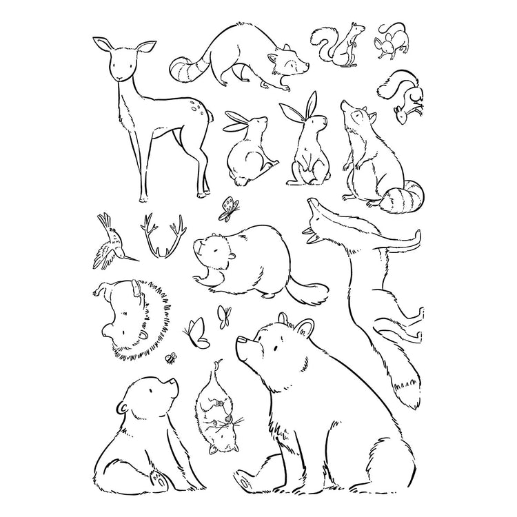 Wild Friends Clear Stamp