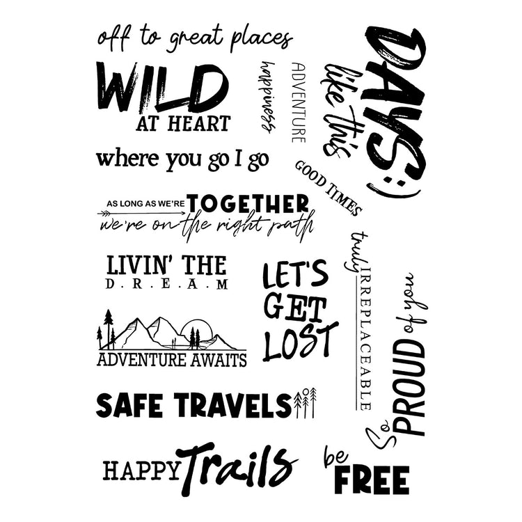 Words for the Wild Clear Stamp Set