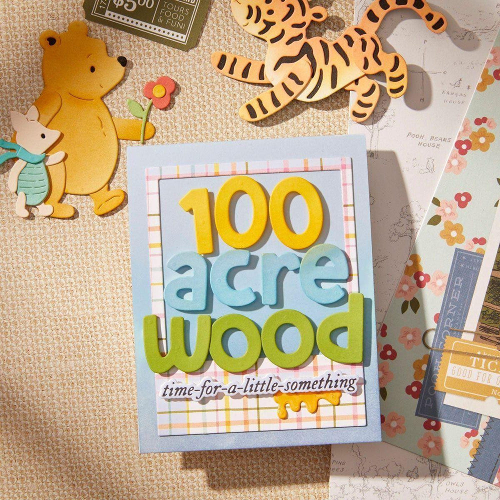 Pooh's Alphabet, Numbers & More Etched Dies in Collaboration with Simple Stories