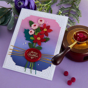 Merry Christmas Oval Wax Seal Stamp