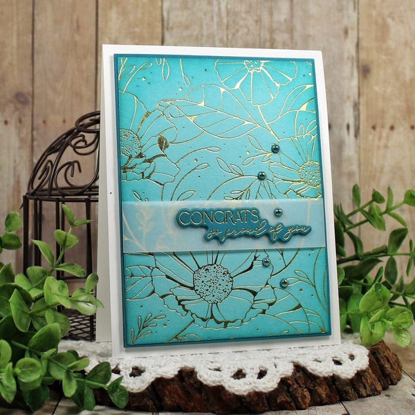 Cosmos Backdrop Press + Foil Plate