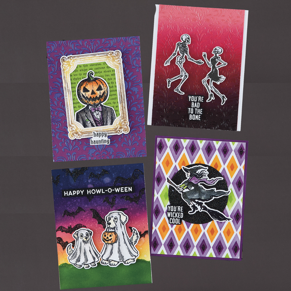 Hocus Pocus Etched Dies for Coordinating Stamp Set by Simon Hurley