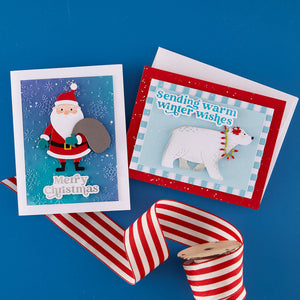Joyful Christmas Sentiments Press + Foil Plate & Die Set by Simon Hurley