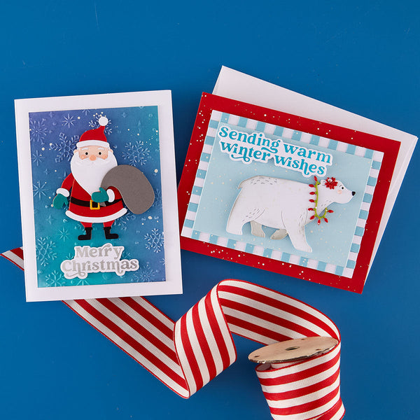 Joyful Christmas Sentiments Press + Foil Plate & Die Set by Simon Hurley