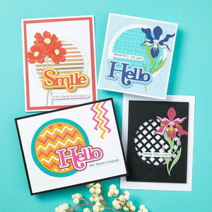 Layered Anemone Etched Dies fromthe Spotlight Frames and Florals Collection by Lisa Horton