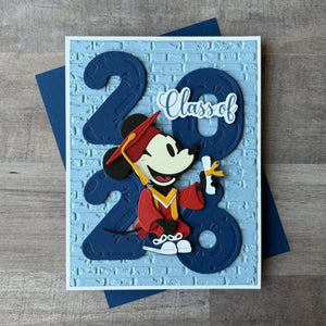 Classic Mouse Graduation Sentiments Press + Foil Plate & Die Set