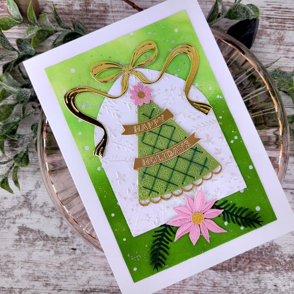 Stars and Fronds Frame 3D Embossing Folder by Dina Wakley