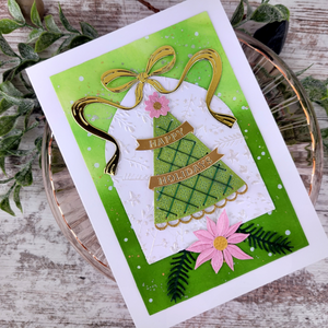 Merry, Merry, Merry Bird Registration Press Plate & Die Set by Dina Wakley