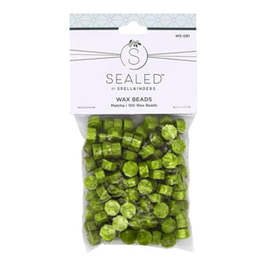Matcha Wax Beads from the Sealed by Spellbinders Collection