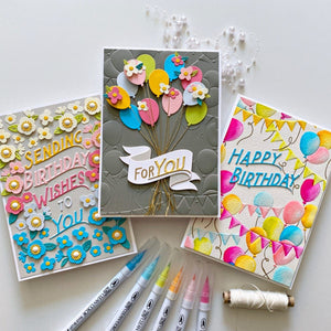 Balloons & Birthday Wishes - Large Die of the Month