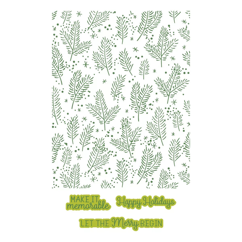 Festive Forest Press & Foil Plate of the Month - finished card project