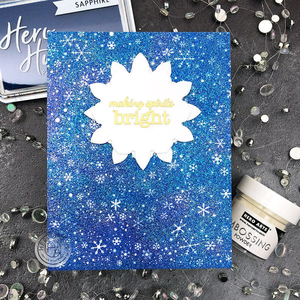 Snowflake Swirl Bold Prints Cling Stamp