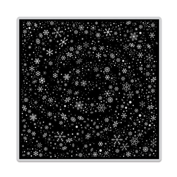 Snowflake Swirl Bold Prints Cling Stamp