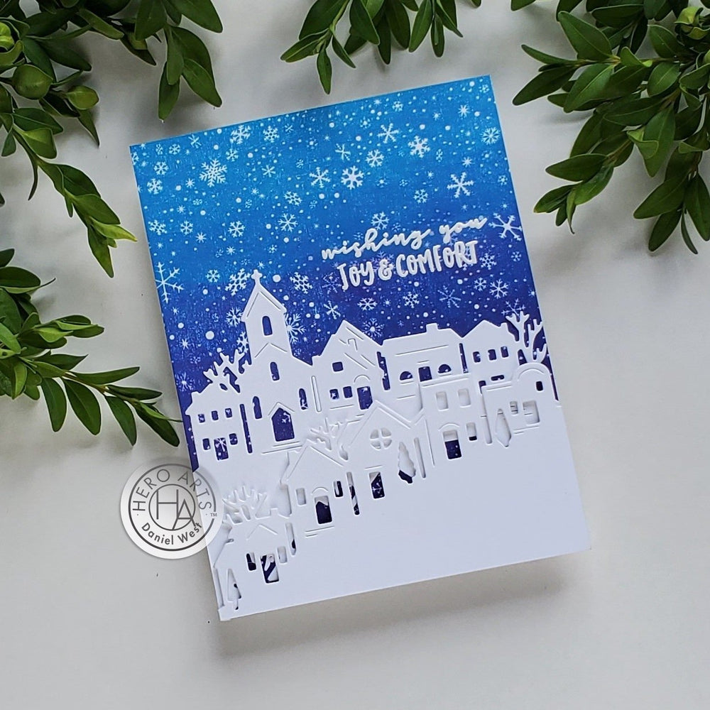 Snowflake Swirl Bold Prints Cling Stamp